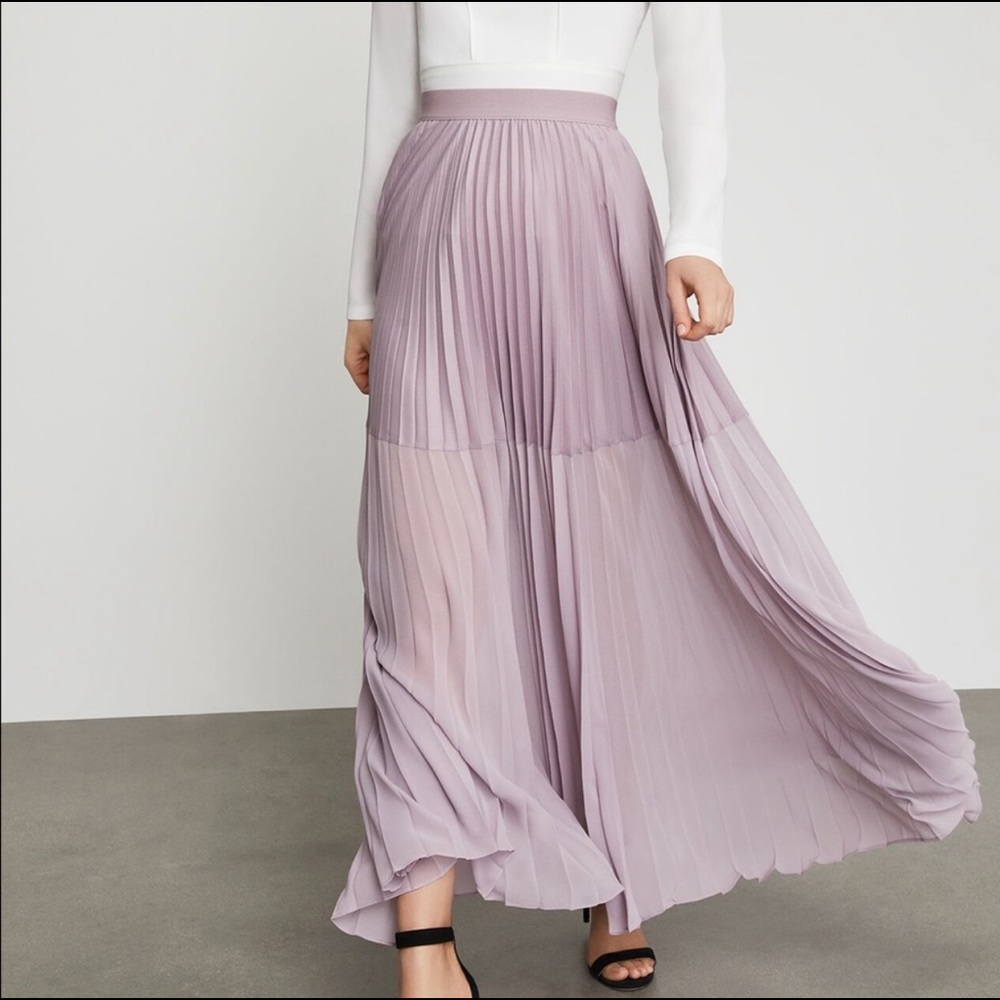 BCBGMaxAzria Tisa Skirt in Lilac Mauve